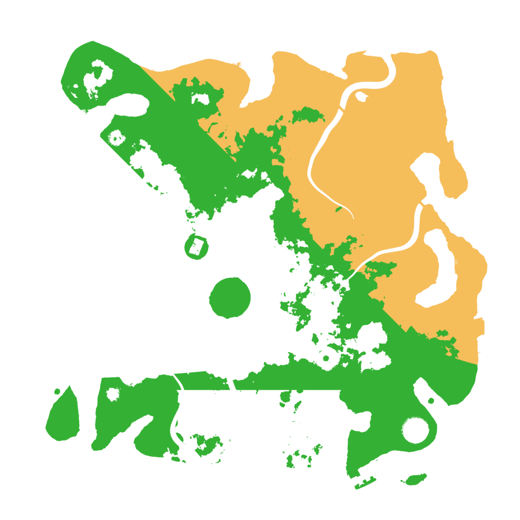 Biome Rust Map: Procedural Map, Size: 3500, Seed: 2020238424