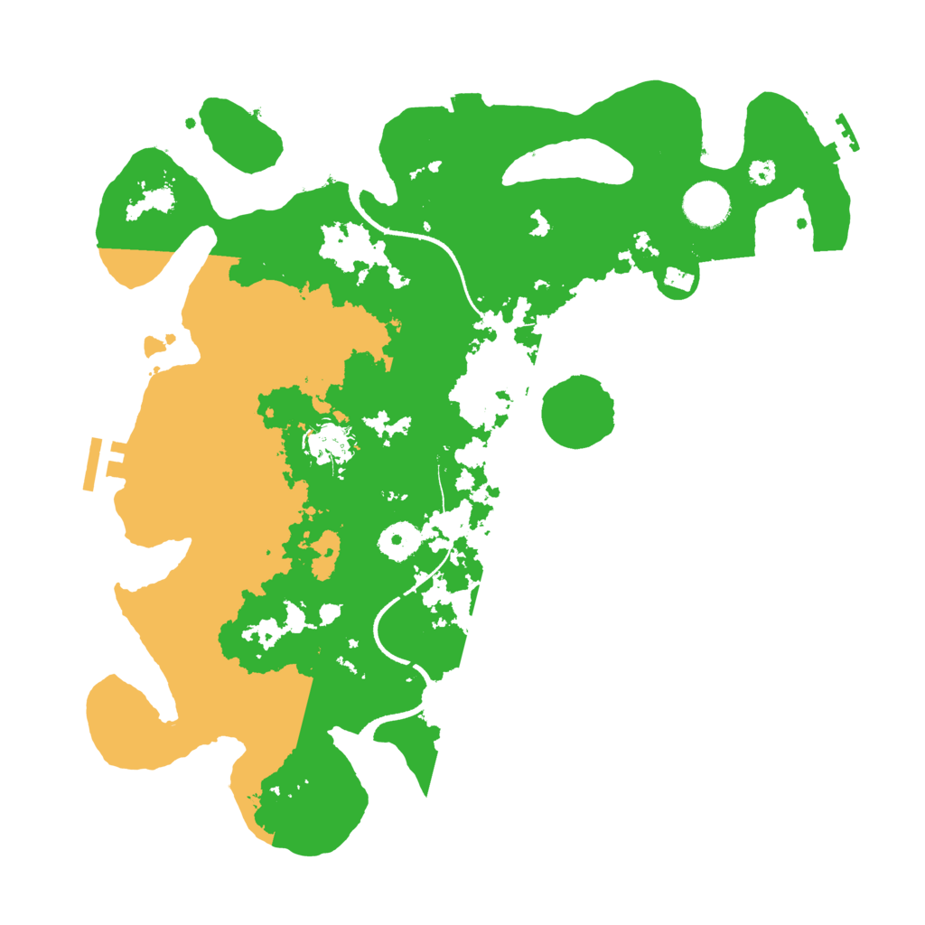 Biome Rust Map: Procedural Map, Size: 3500, Seed: 20240614