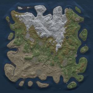 Thumbnail Rust Map: Procedural Map, Size: 4500, Seed: 144184651, 18 Monuments