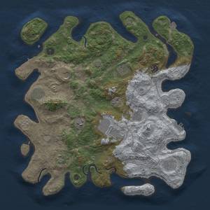 Thumbnail Rust Map: Procedural Map, Size: 4000, Seed: 240408878, 18 Monuments