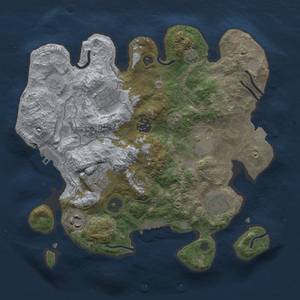 Thumbnail Rust Map: Procedural Map, Size: 3000, Seed: 1579394000, 14 Monuments