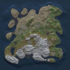 Thumbnail Rust Map: Procedural Map, Size: 3500, Seed: 9763175, 16 Monuments