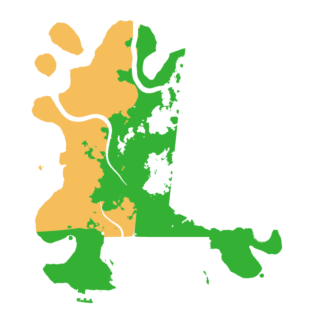 Biome Rust Map: Procedural Map, Size: 3000, Seed: 7639042