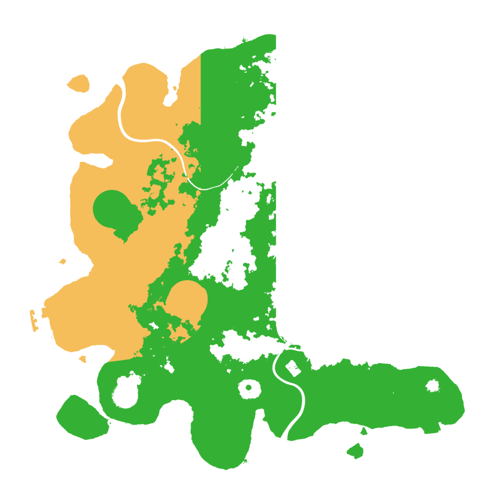 Biome Rust Map: Procedural Map, Size: 3500, Seed: 864405770