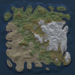 Thumbnail Rust Map: Procedural Map, Size: 4500, Seed: 26557, 19 Monuments