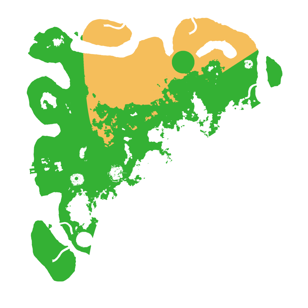 Biome Rust Map: Procedural Map, Size: 3600, Seed: 549191466