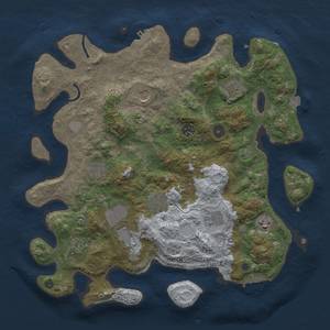 Thumbnail Rust Map: Procedural Map, Size: 3900, Seed: 964552397, 17 Monuments