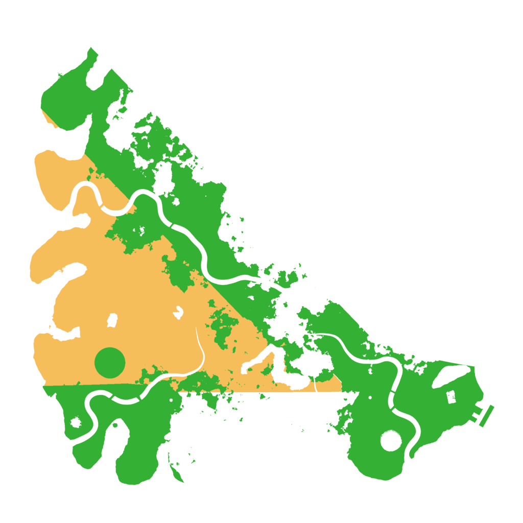 Biome Rust Map: Procedural Map, Size: 4500, Seed: 332622