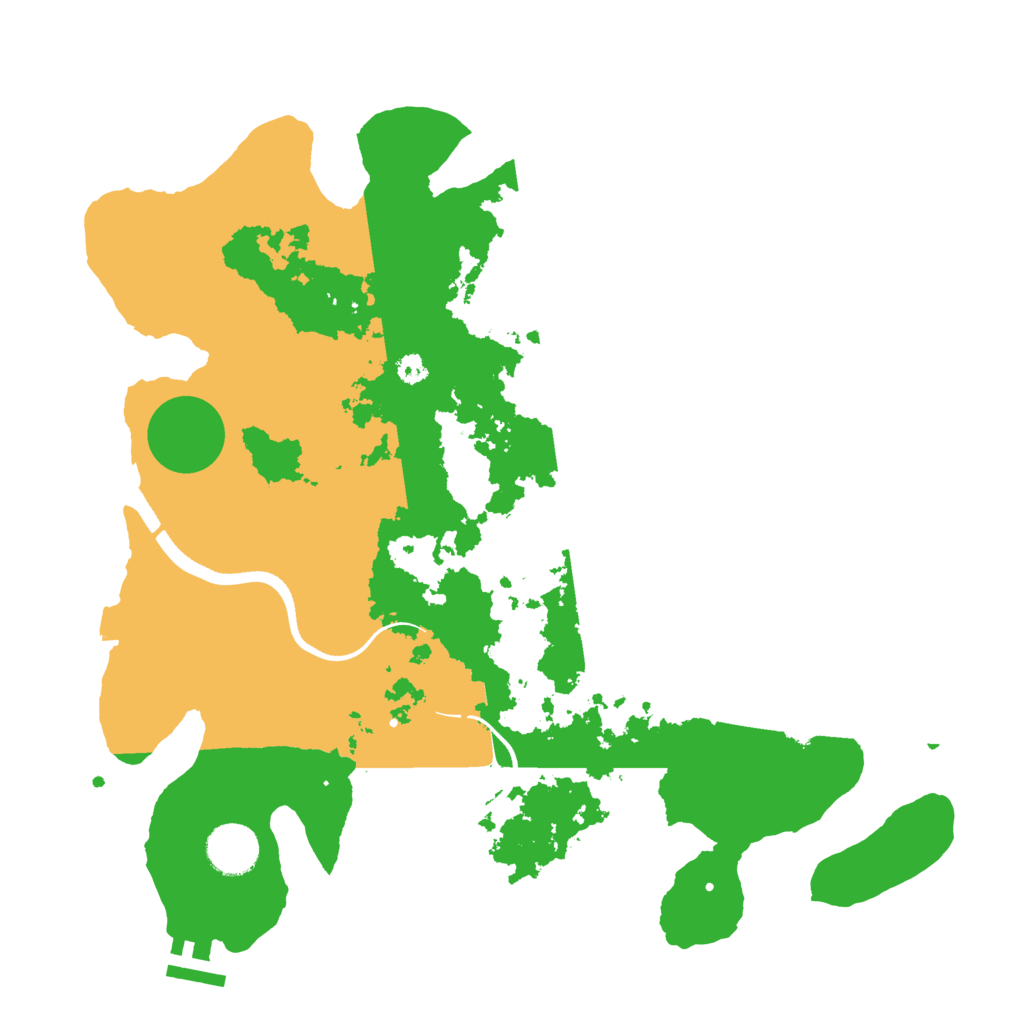 Biome Rust Map: Procedural Map, Size: 3500, Seed: 950191640