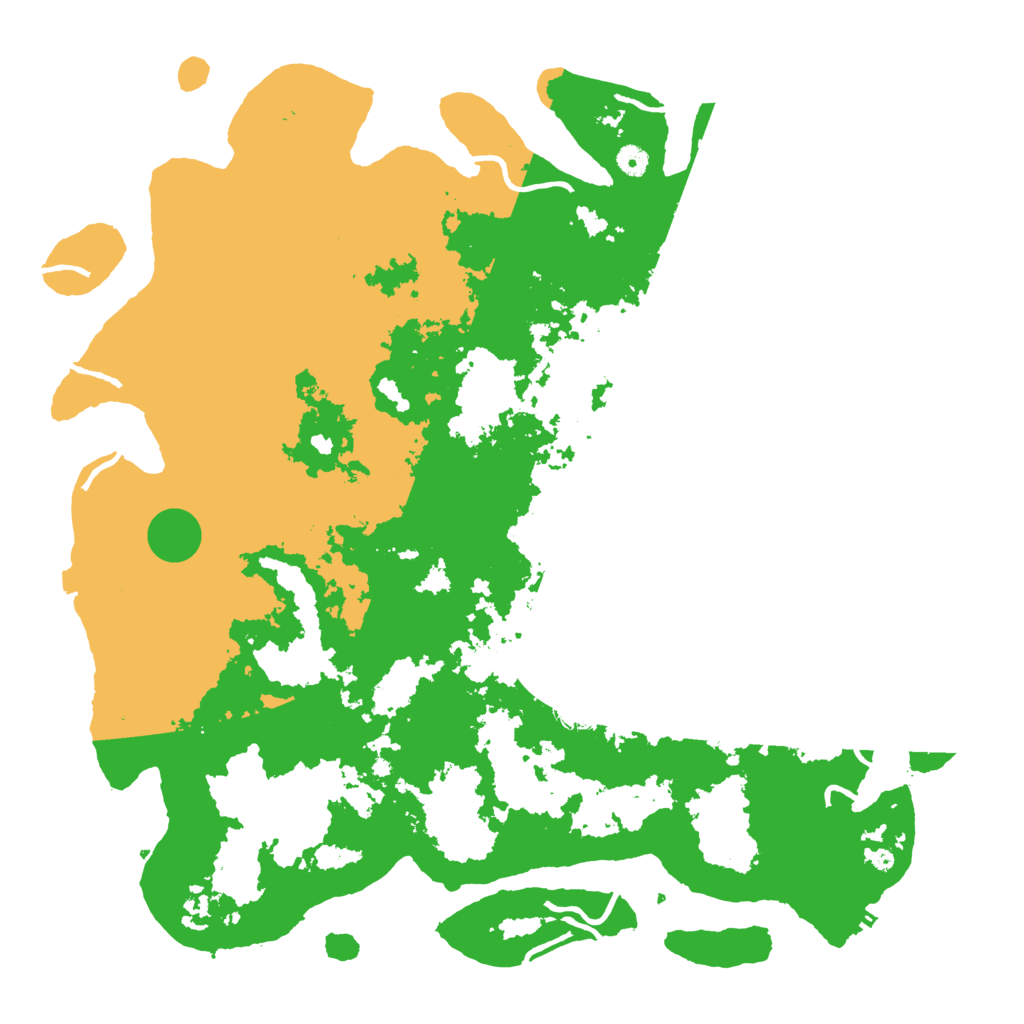 Biome Rust Map: Procedural Map, Size: 5000, Seed: 1212121212