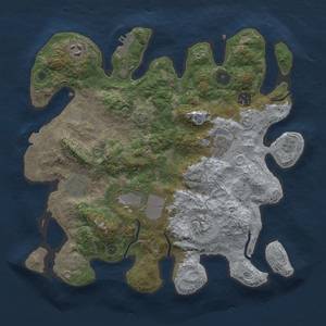 Thumbnail Rust Map: Procedural Map, Size: 3500, Seed: 251075, 14 Monuments