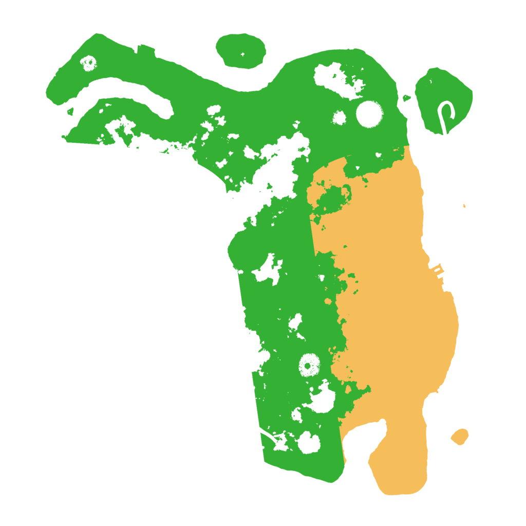 Biome Rust Map: Procedural Map, Size: 3500, Seed: 1390621481