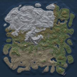 Thumbnail Rust Map: Procedural Map, Size: 5500, Seed: 378806, 17 Monuments