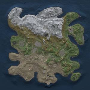 Thumbnail Rust Map: Procedural Map, Size: 3500, Seed: 1226881287, 17 Monuments