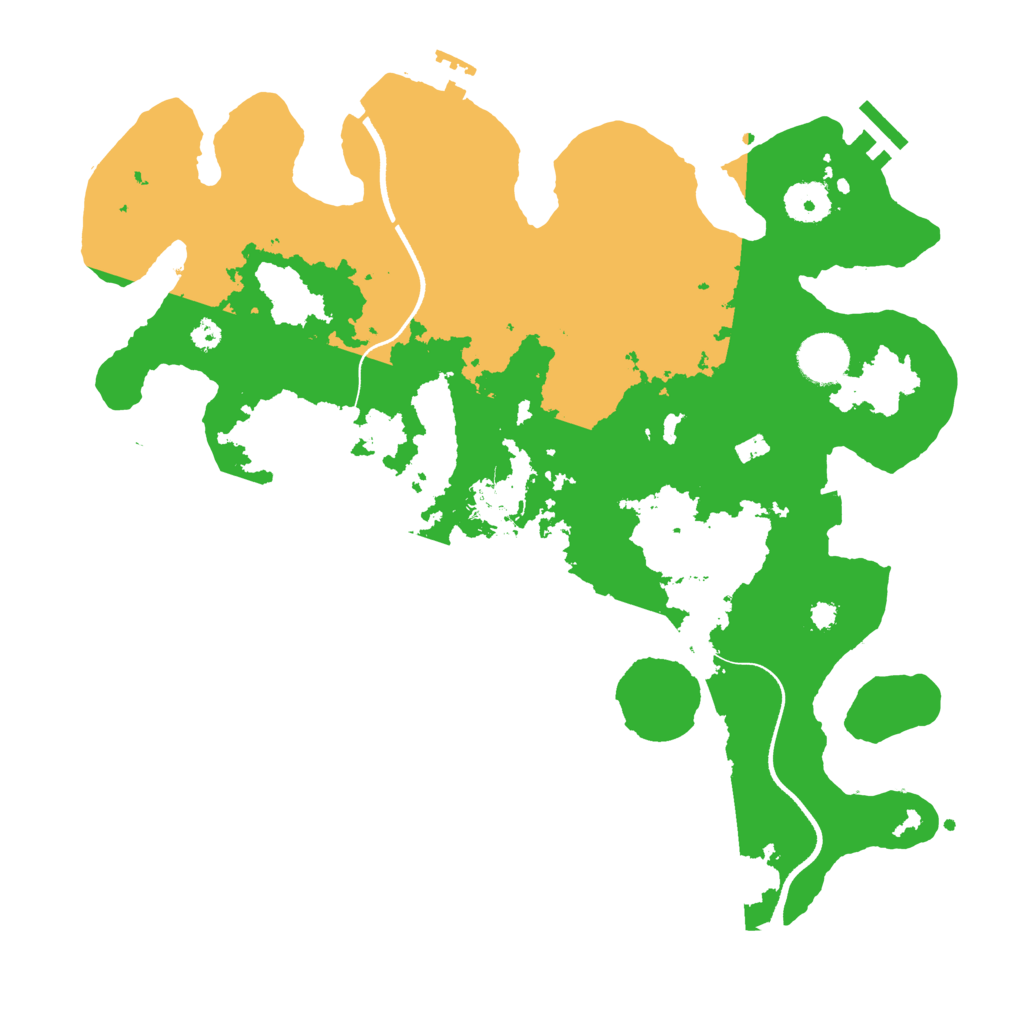 Biome Rust Map: Procedural Map, Size: 3500, Seed: 1947751484
