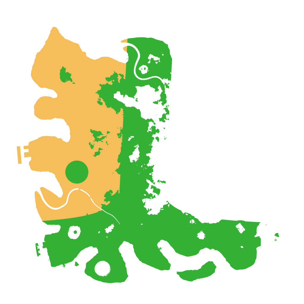Biome Rust Map: Procedural Map, Size: 3500, Seed: 1330519623