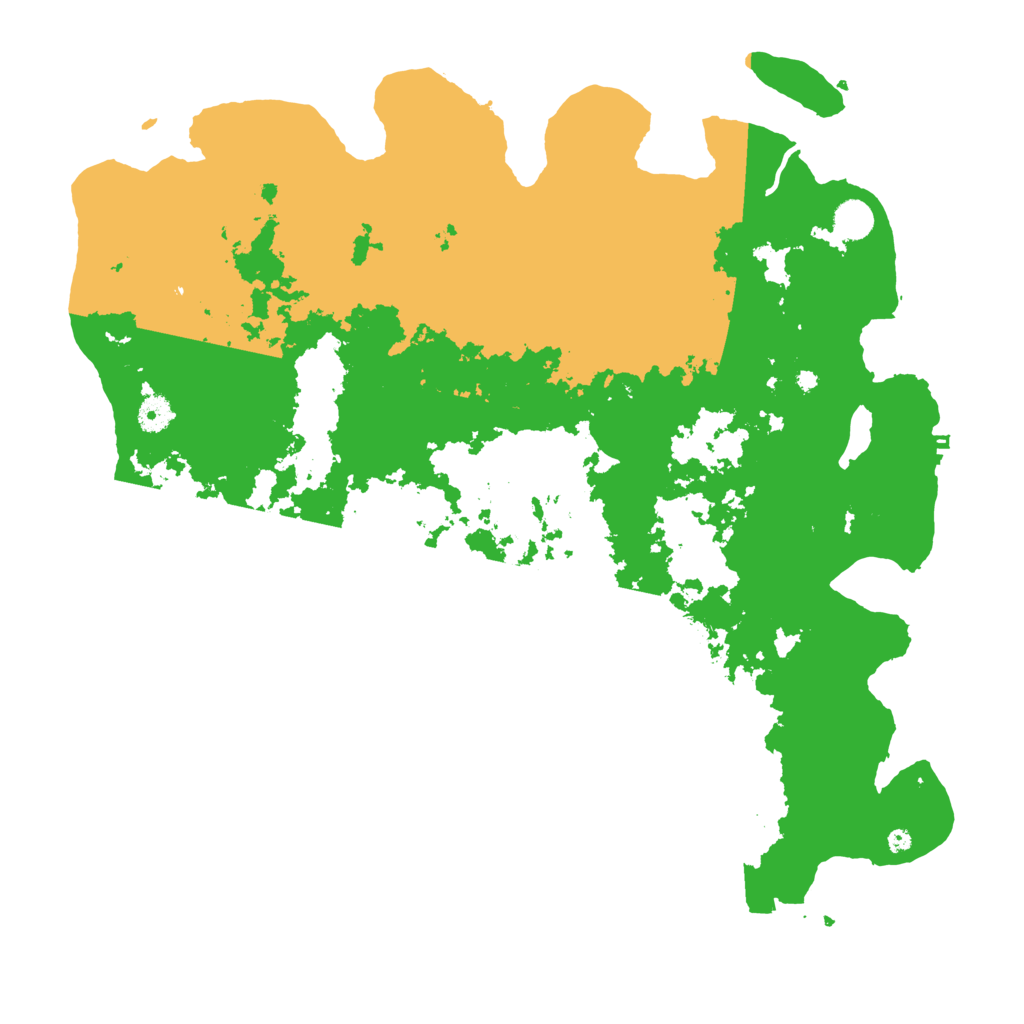 Biome Rust Map: Procedural Map, Size: 4500, Seed: 1617192664