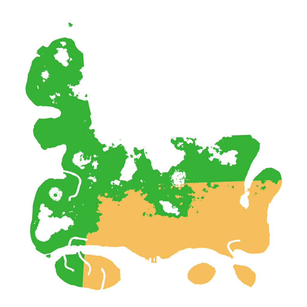 Biome Rust Map: Procedural Map, Size: 3500, Seed: 546416318