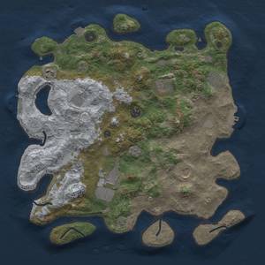 Thumbnail Rust Map: Procedural Map, Size: 3750, Seed: 1480190291, 17 Monuments