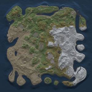 Thumbnail Rust Map: Procedural Map, Size: 4250, Seed: 79071320, 19 Monuments