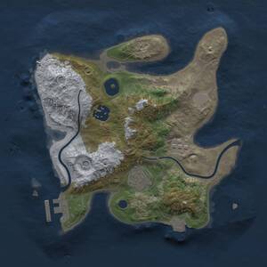 Thumbnail Rust Map: Procedural Map, Size: 2500, Seed: 584, 6 Monuments