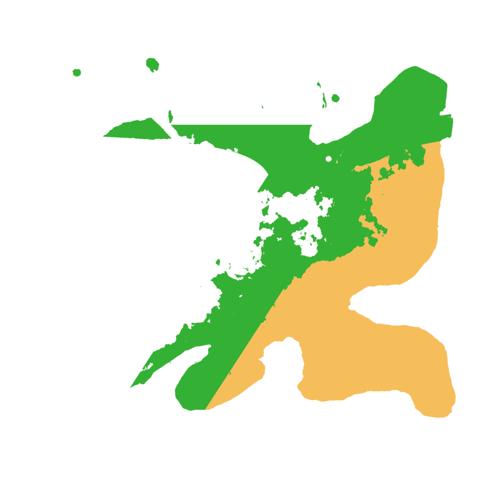 Biome Rust Map: Procedural Map, Size: 2500, Seed: 1378040052