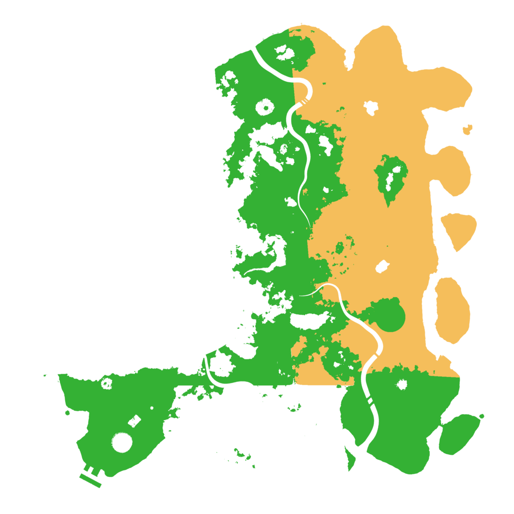 Biome Rust Map: Procedural Map, Size: 4500, Seed: 3263