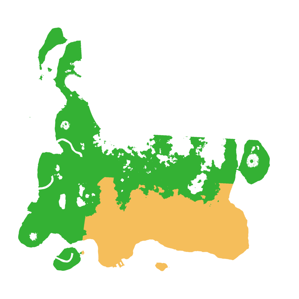 Biome Rust Map: Procedural Map, Size: 3500, Seed: 509086194