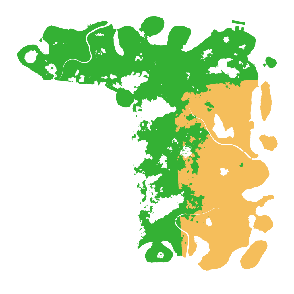Biome Rust Map: Procedural Map, Size: 4500, Seed: 48447137
