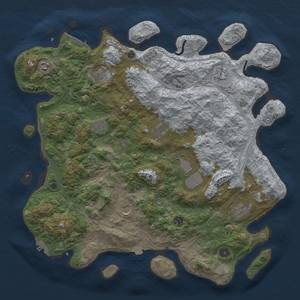 Thumbnail Rust Map: Procedural Map, Size: 4500, Seed: 6781215, 18 Monuments