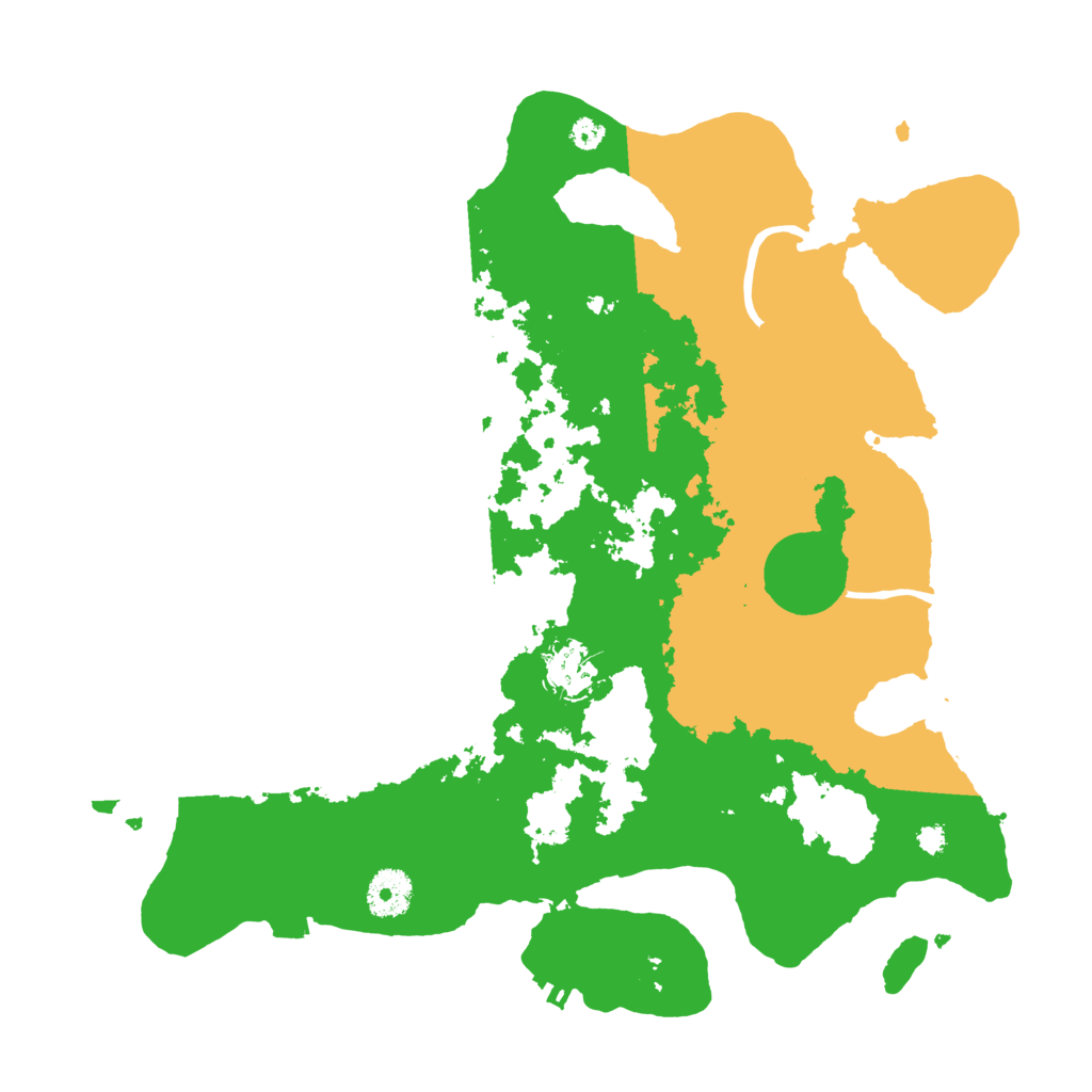 Biome Rust Map: Procedural Map, Size: 3500, Seed: 266608386