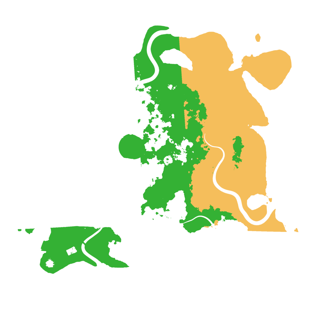 Biome Rust Map: Procedural Map, Size: 3500, Seed: 266608386