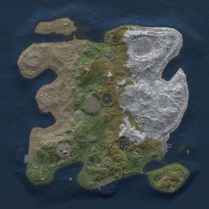 Thumbnail Rust Map: Procedural Map, Size: 3000, Seed: 1787013987, 14 Monuments