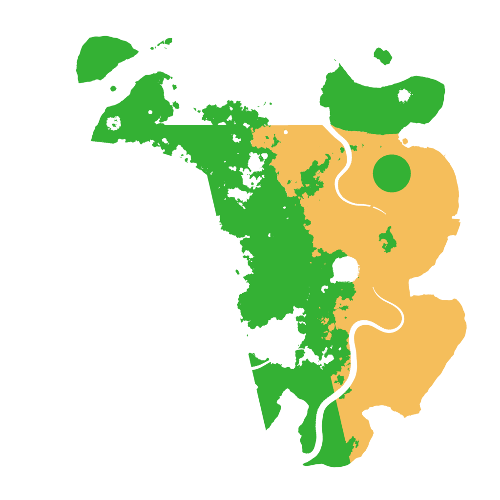 Biome Rust Map: Procedural Map, Size: 3500, Seed: 64664478