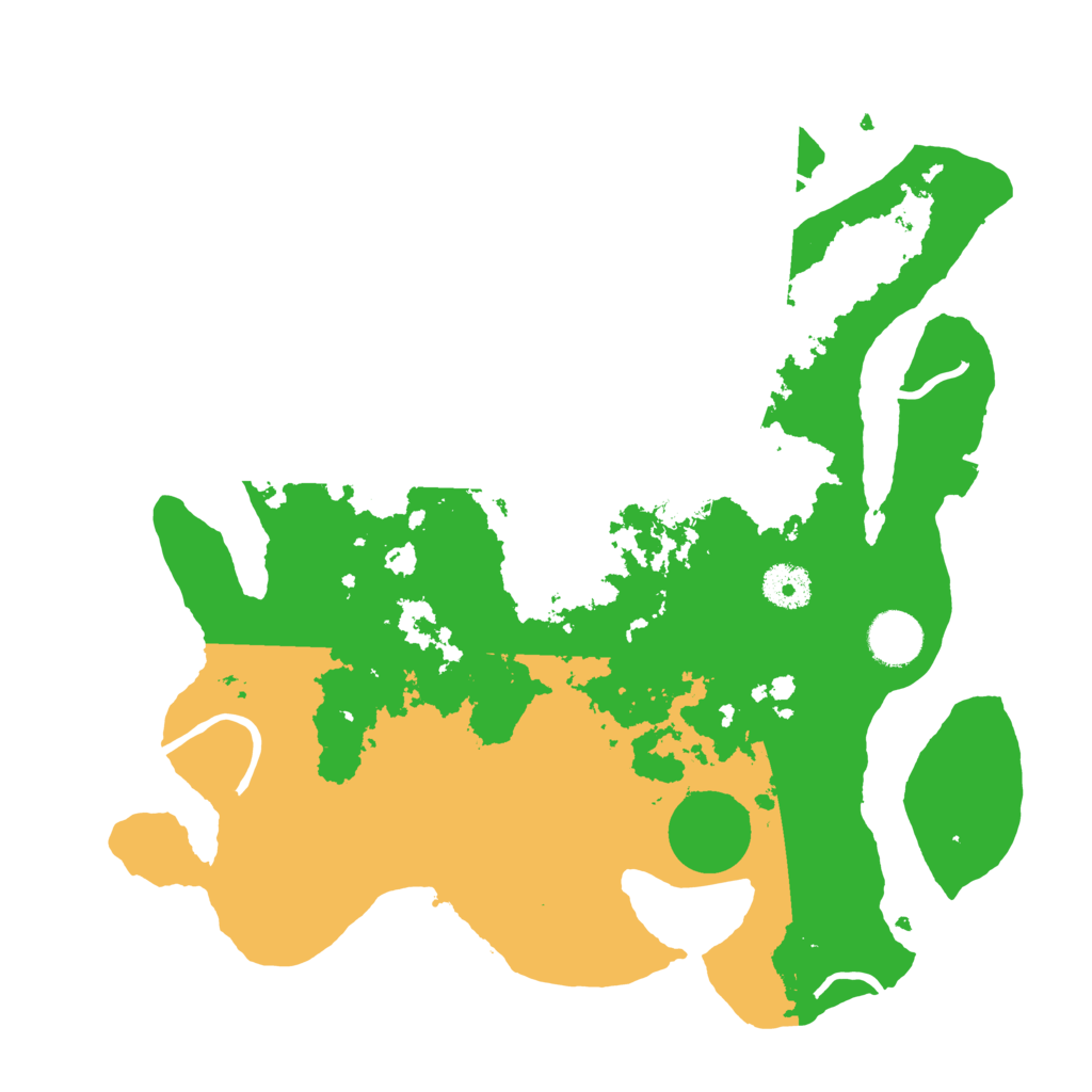 Biome Rust Map: Procedural Map, Size: 3500, Seed: 34198