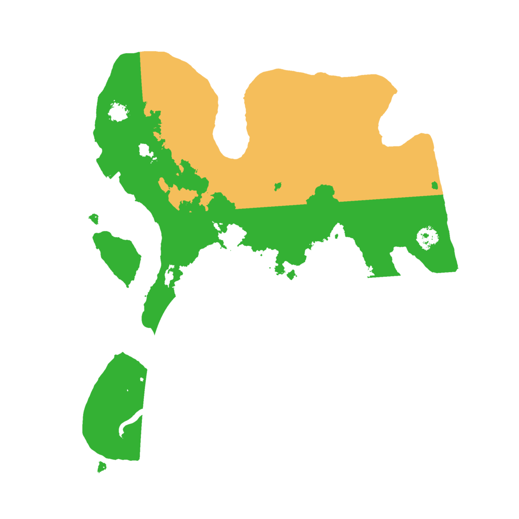 Biome Rust Map: Procedural Map, Size: 2500, Seed: 301614400