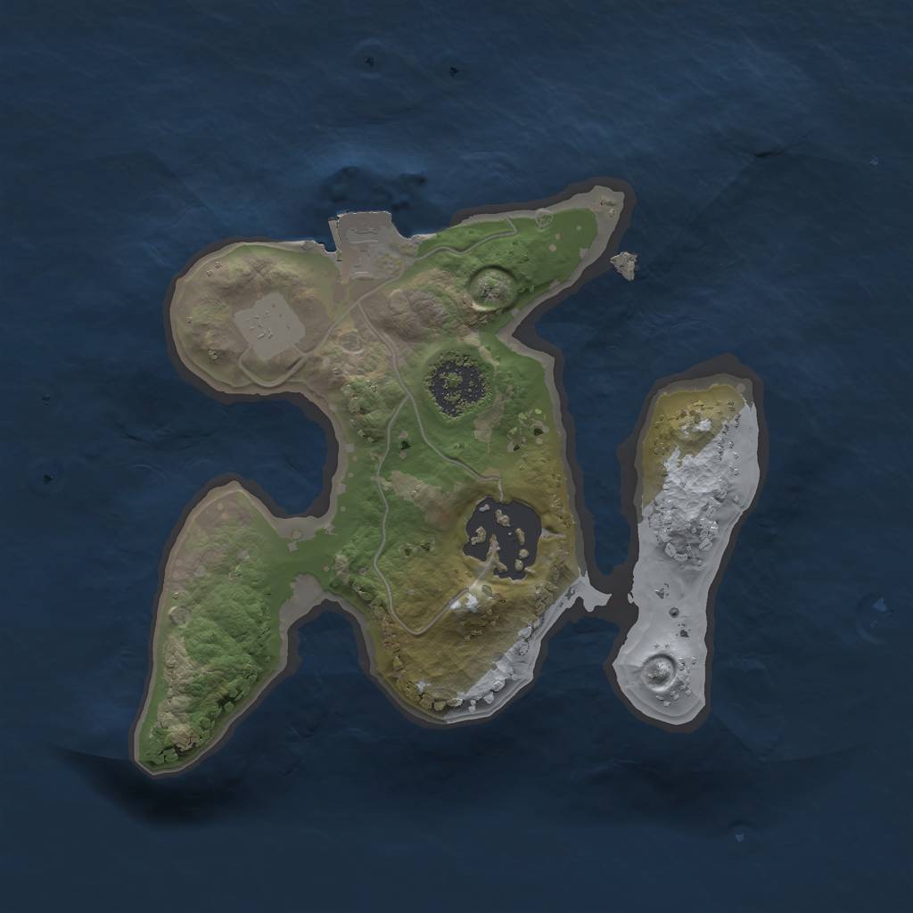 Rust Map: Procedural Map, Size: 1700, Seed: 9748650, 4 Monuments