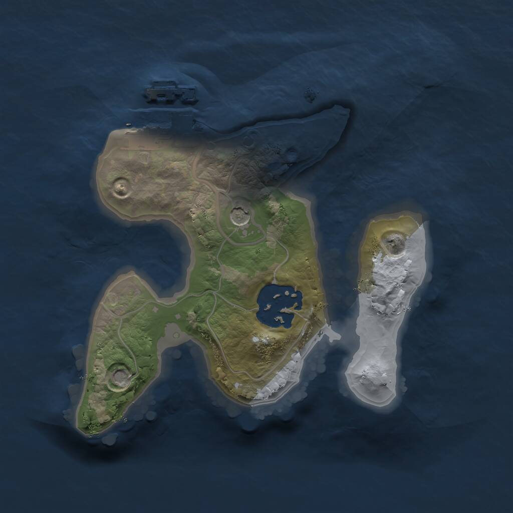 Rust Map: Procedural Map, Size: 1700, Seed: 9748650, 4 Monuments