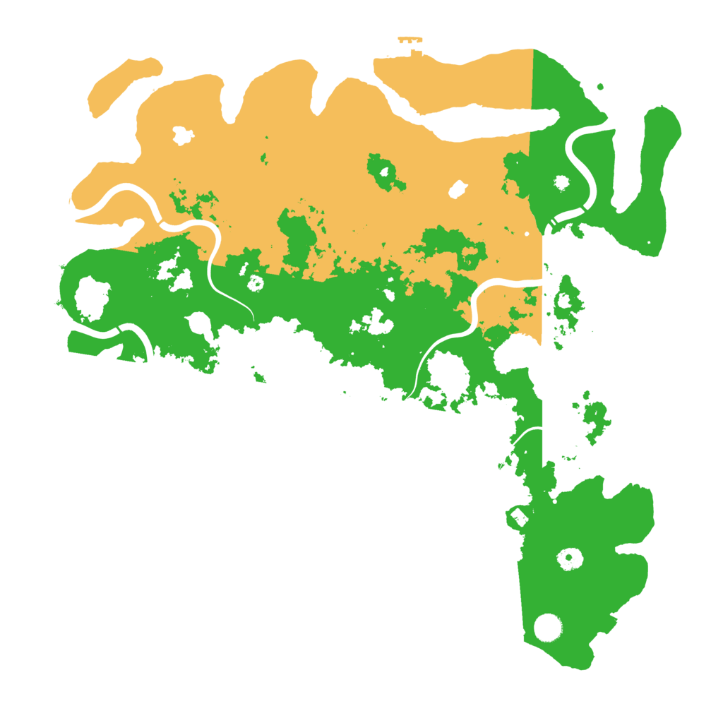 Biome Rust Map: Procedural Map, Size: 4500, Seed: 363550082