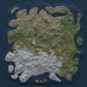 Thumbnail Rust Map: Procedural Map, Size: 4500, Seed: 363550082, 19 Monuments