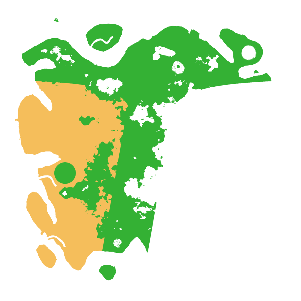 Biome Rust Map: Procedural Map, Size: 3700, Seed: 55345