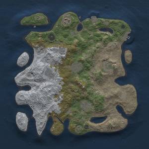 Thumbnail Rust Map: Procedural Map, Size: 3300, Seed: 1669064839, 13 Monuments