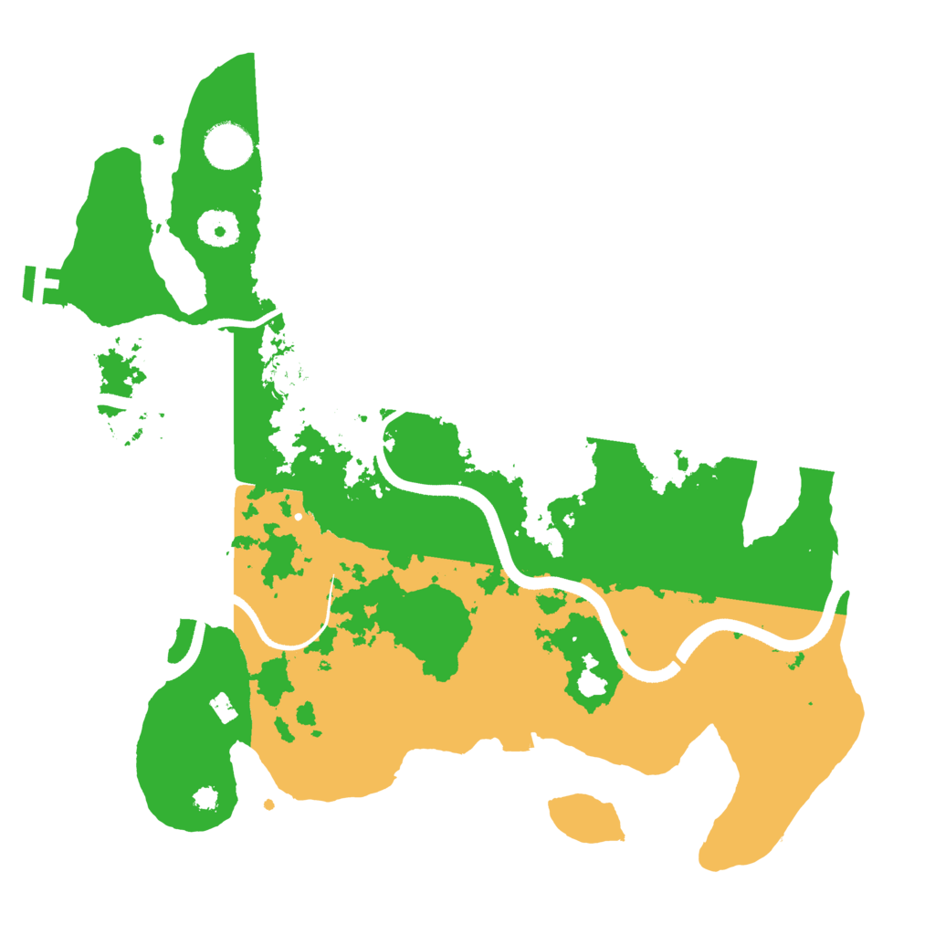 Biome Rust Map: Procedural Map, Size: 3500, Seed: 14390