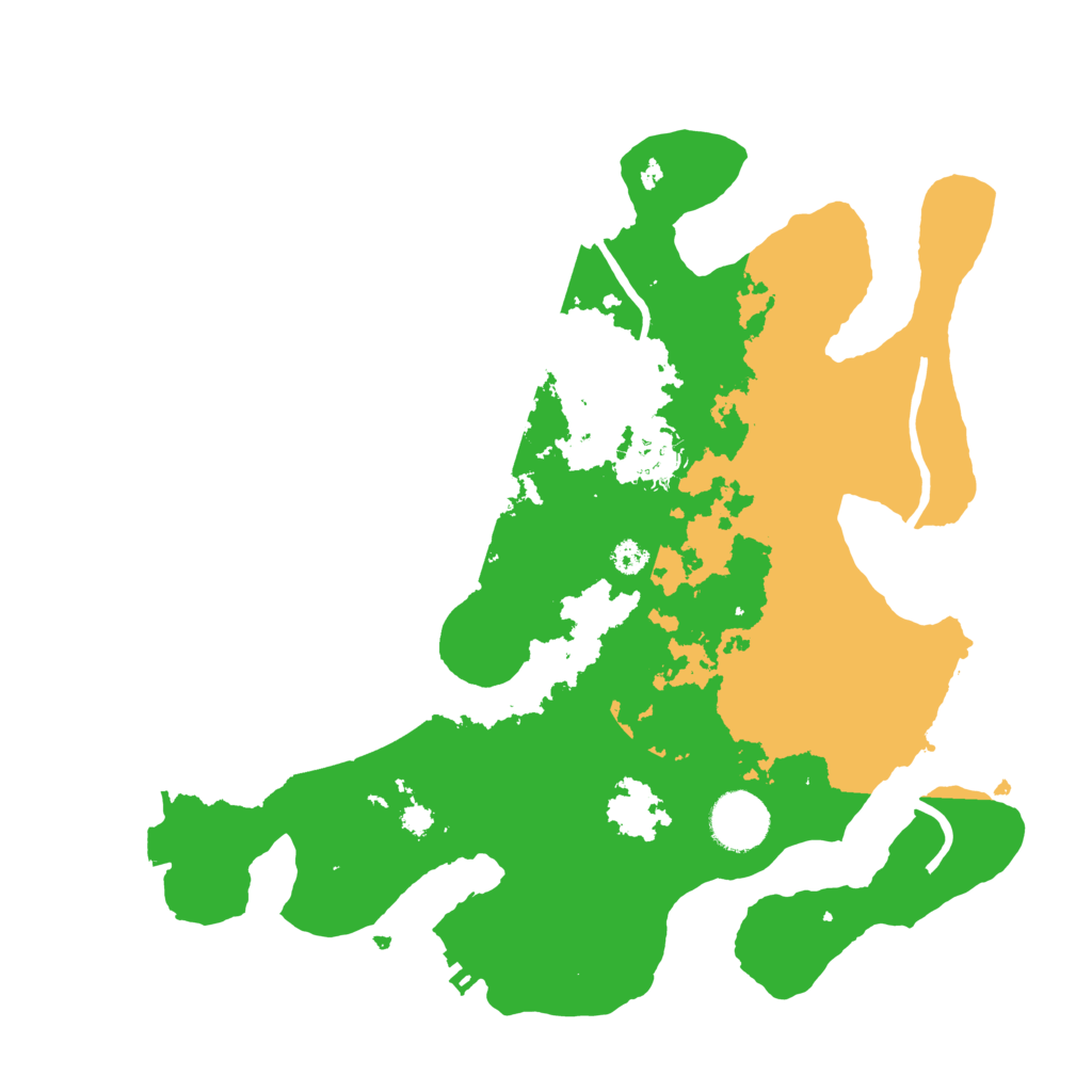 Biome Rust Map: Procedural Map, Size: 3250, Seed: 33843517