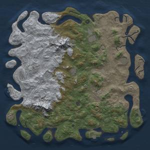 Thumbnail Rust Map: Procedural Map, Size: 5250, Seed: 1409143229, 19 Monuments