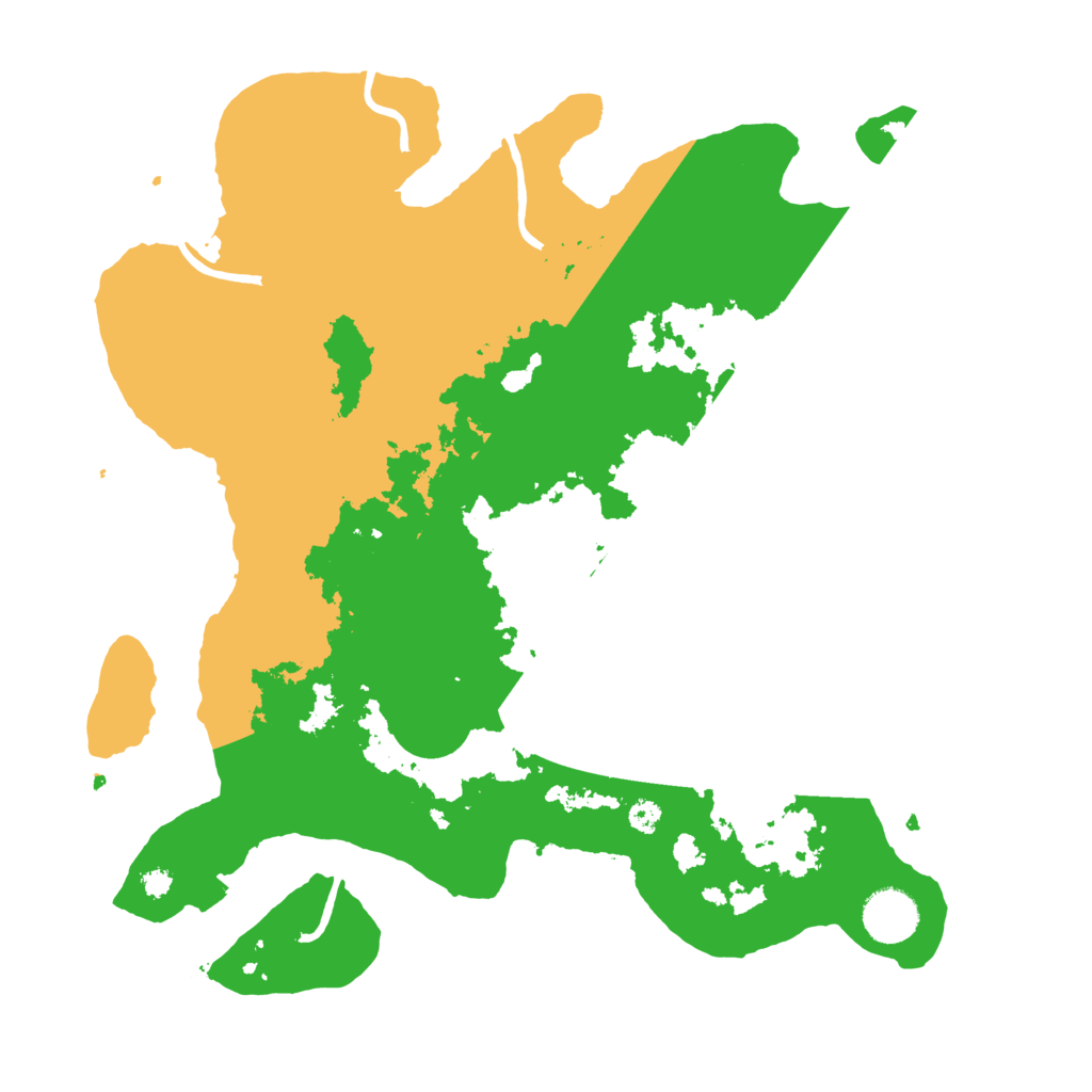 Biome Rust Map: Procedural Map, Size: 3500, Seed: 14387