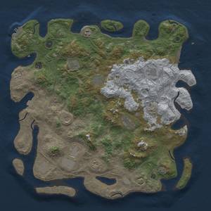 Thumbnail Rust Map: Procedural Map, Size: 4500, Seed: 8354652, 19 Monuments