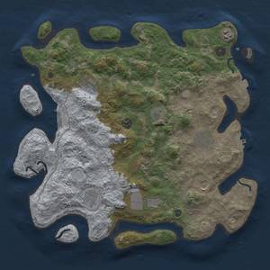 Thumbnail Rust Map: Procedural Map, Size: 4000, Seed: 1980533640, 18 Monuments