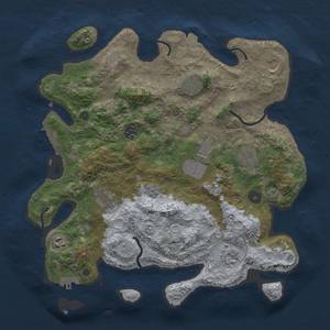 Thumbnail Rust Map: Procedural Map, Size: 3750, Seed: 141094, 17 Monuments