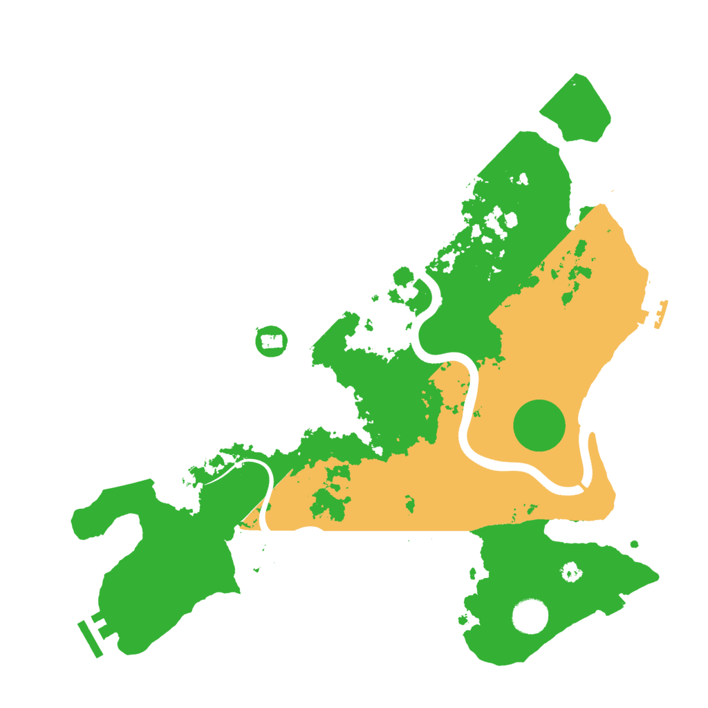 Biome Rust Map: Procedural Map, Size: 3600, Seed: 409
